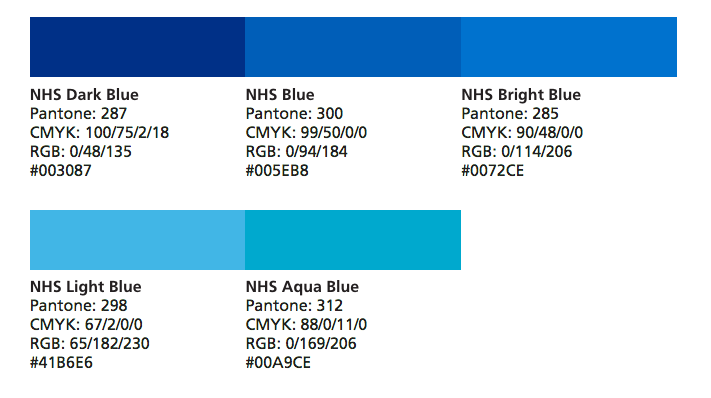 英國NHS醫院vi設計,醫院logo設計