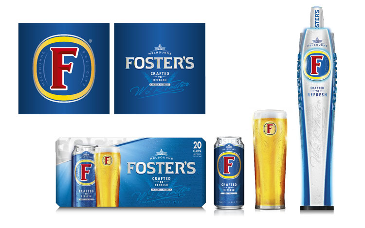 拉格啤酒福斯特Foster品牌新視覺(jué)識(shí)別包裝設(shè)計(jì)