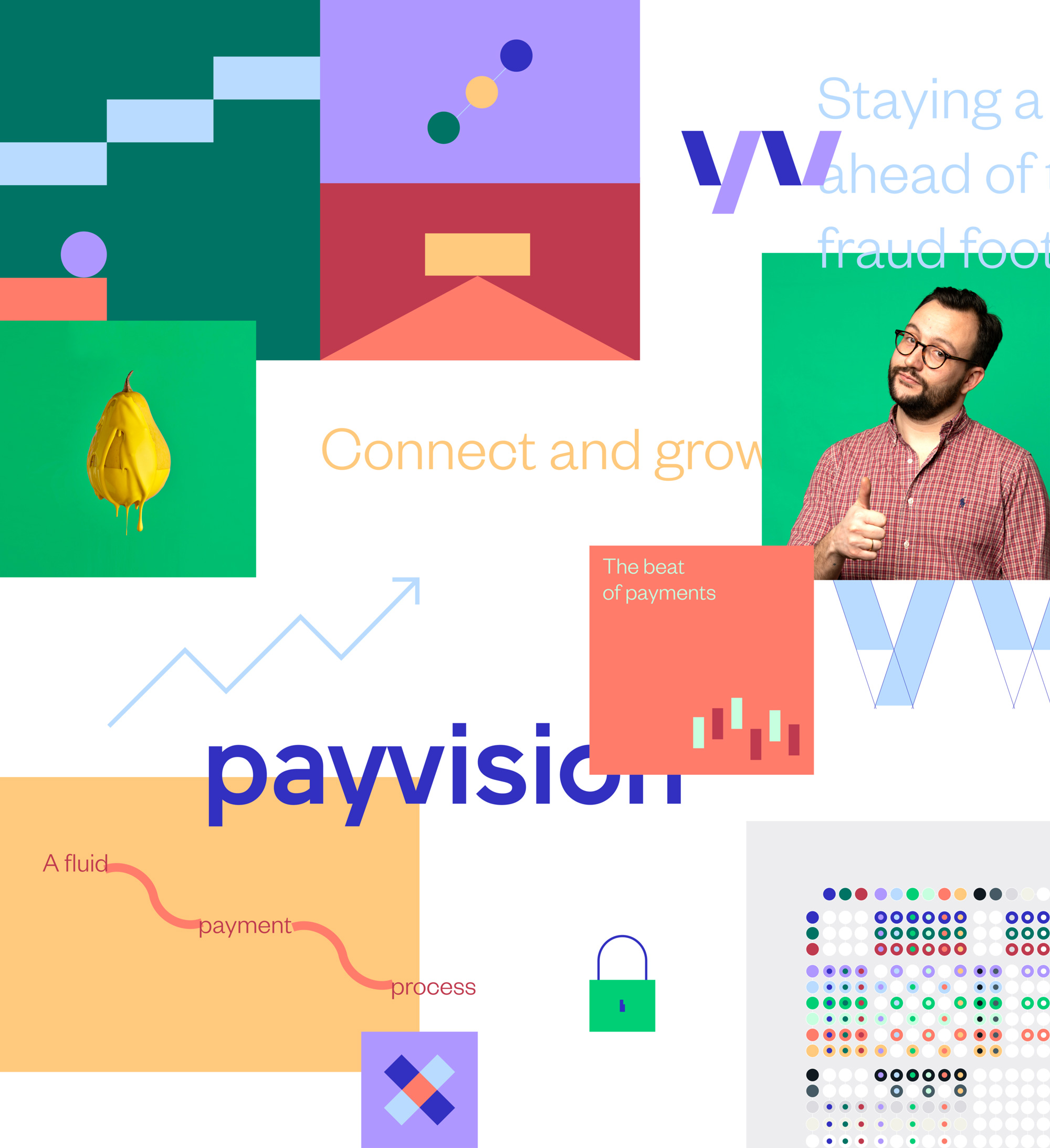 Payvision安全交易支付平臺logo設計,企業形象塑造